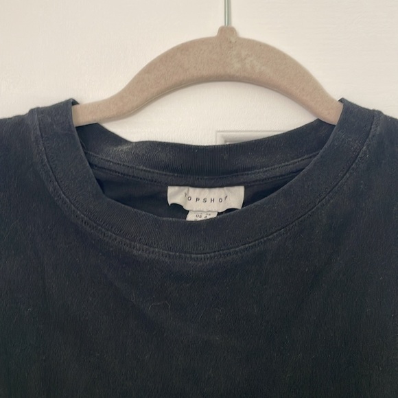 TOPSHOP Tie Front Tee - Picture 5 of 6